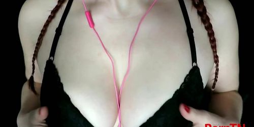 ASMR - Whipped cream tits massage