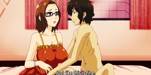 Busty mature teacher masturbates  Hentai anime