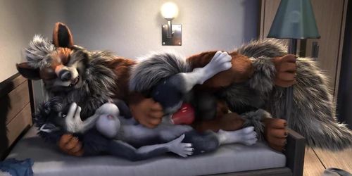 Furry wolf squirting lots of cum with vibrator (4K 60fps H0rs3) -  Tnaflix.com
