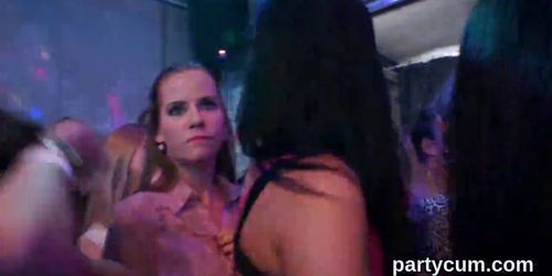 Hot chicks get completely crazy and nude at hardcore party