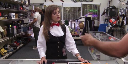 Petite teen pawnee doggystyled in POV