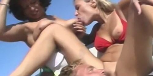 HOMEGROWNOUTDOORSEX - Real amateur wives in a hardcore orgy on a boat