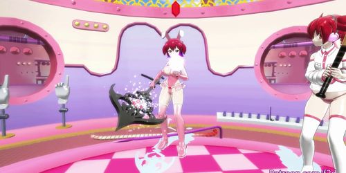 MMD Futanari Sex - Maran in Touble! Alma the Breeder 3p - F2D