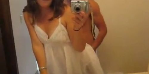 Hot amateur couple bathroom sex