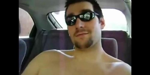 Horny Verbal Dude Jerks Off  Cums in Car