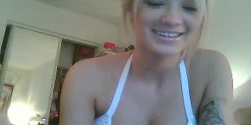 Fake tits Blonde Webcam