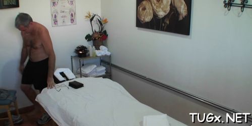 Handjob during massage session - video 30