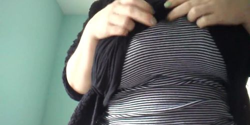 36Ddd Alternative Girl Plays With Big Titties! Tease!