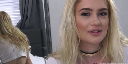 Anastasia Knight sloppy blowjob for stepbro
