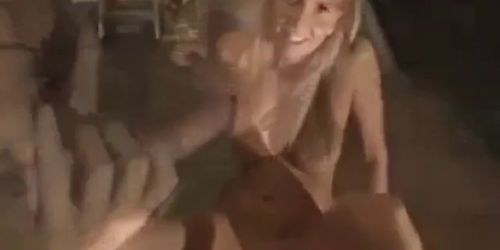 Tall German Blonde Balcony Fuck