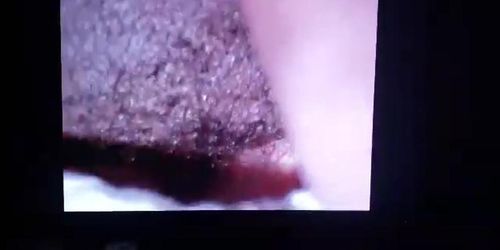 Her first BBC! Started w condom, told him to take it off and cum inside her