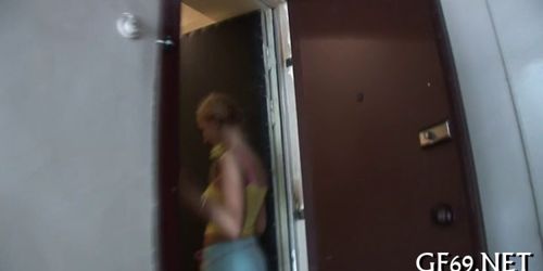 Babe is sharing her chaste twat - video 22