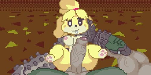 Doomguy Fucks Isabelle (Animal Crossing) (Original animation by ses vanbrubles)