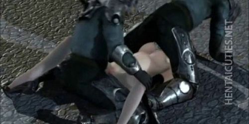 Chesty 3D hentai slut gets DP