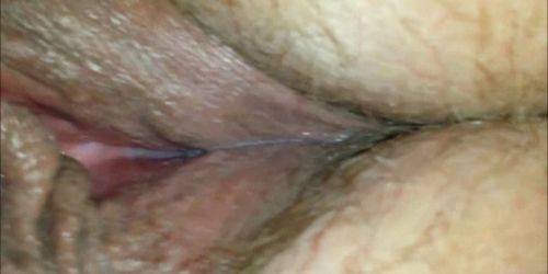 Playing with a really wet vagina