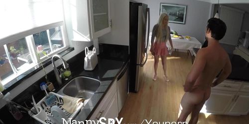 NANNYSPY Elsa Jean unknowingly cam flirting with boss