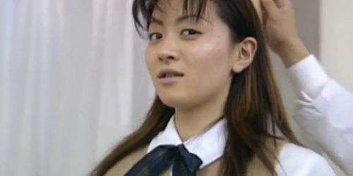 ALL JAPANESE PASS - Saki Shiina has hairy cunt measured - video 1