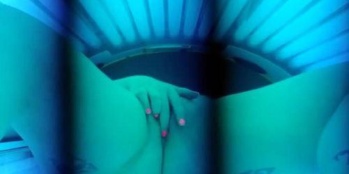 Sexy Teen Spy Cam Voyeur in Public Tanning Bed Masturbating - Tnaflix.com