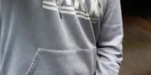 Massive precum while jerking on the road