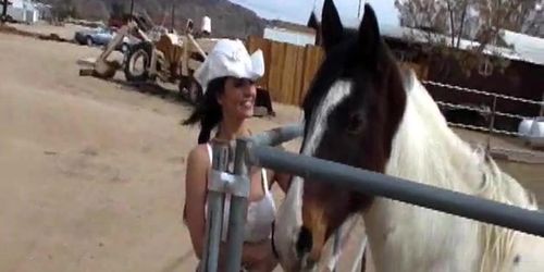 Denise Milani Cowgirl in Pioneertown