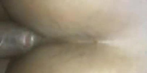 Ebony anal cumshot