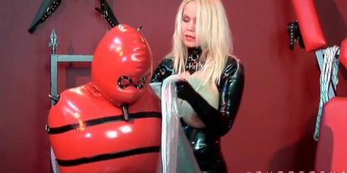 Plastic Breath Play in Inflatable Rubber Pt1