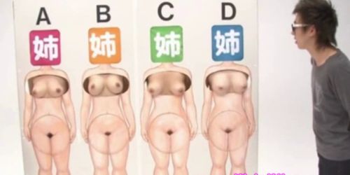 Asian babes showing tits in gameshow