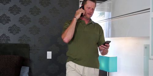 Step dad face fucking Alaina Dawson with his cock