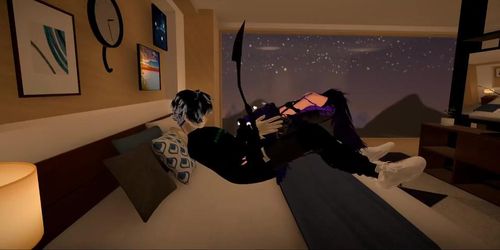 VRChat ERP doggy style and sucking with gagging