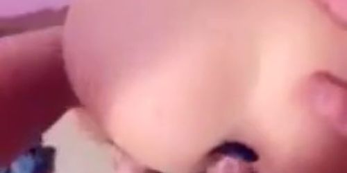 Fucking Sister Schoolgirl with Girlfriend after School! Butt Plug in Ass