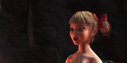 3DXPASSION - Devil fucks hard a hot teen schoolgirl in the dark inferno