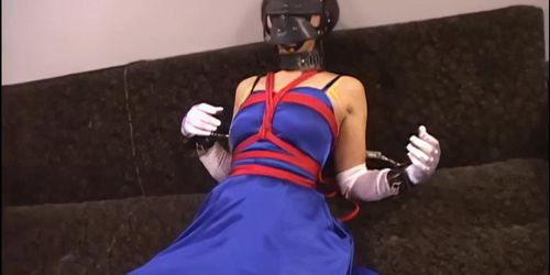 Jav vibrator orgasm bondage satin hidden vibrator