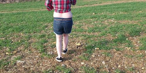 Alice - Wetting my shorts in nature (from my compilation)