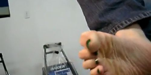 Melly's Sweaty Sneakers and Toe Sucking