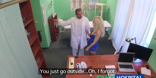 FakeHospital Tattooed Blonde Loves Doctors Dick and wants his cum - Fake Hospital