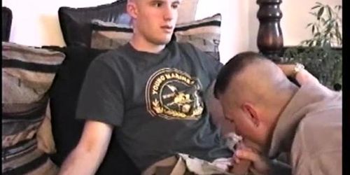 Amateur Straight Boy CJ Serviced in Uniform