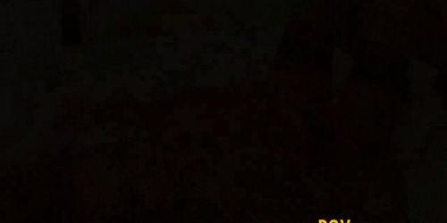 Wam slut pov gobbles cock