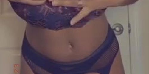 Strip tease full video  (snap@Almond_booty)