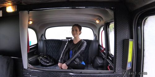 Beautiful babe asked cab driver for cock