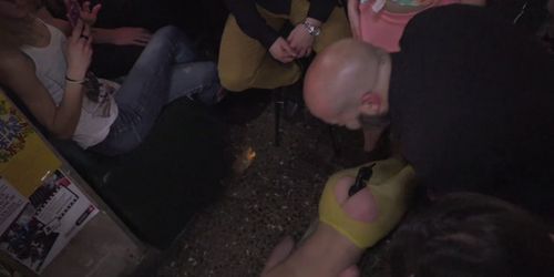 Babes anal fucking in public orgy bar (Nerea Falco)