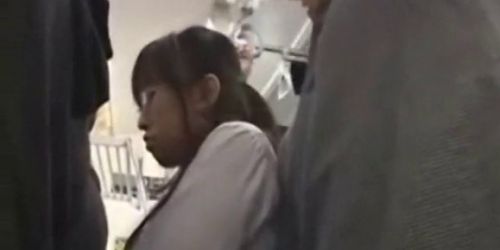 cute schoolgirl fucked by geek on train 02