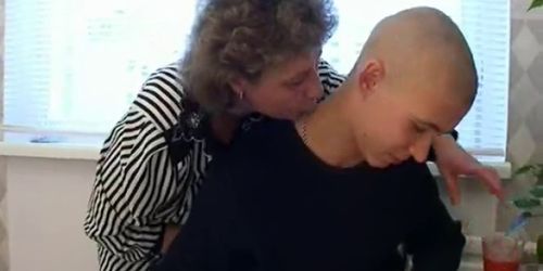 Bald Hot Boy Fucks Grandma to Ecstasy