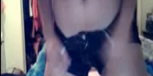 Stunning brunette kitty is showing her twat