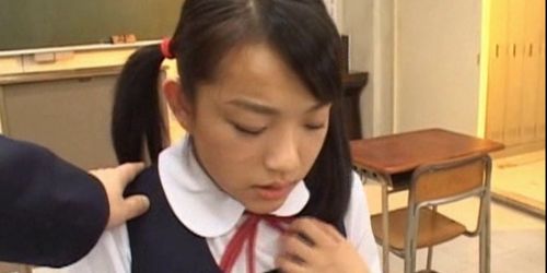 Japanese teen doll finger fucked upskirt in class room (Teena Lipoldina, Teena Lipoldino)