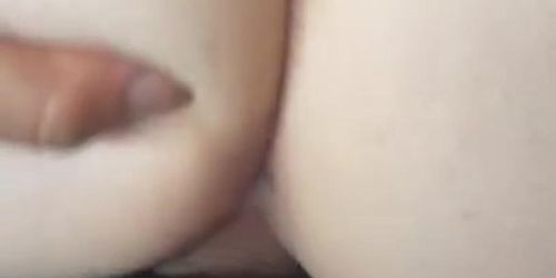 White girls creamy pussy deep stroking