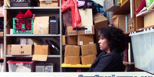 Shoplifting latina teen gets pussy pounded