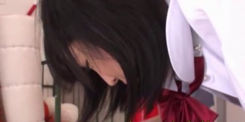 Japanese nippon handling two dildos - video 1