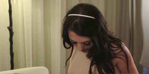 Step bro gave in to Megan Sages deep throat blowjob