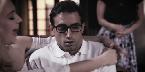 Flirty teen Kenna James got pregnant by nerdy stepbro (Jake Adams)