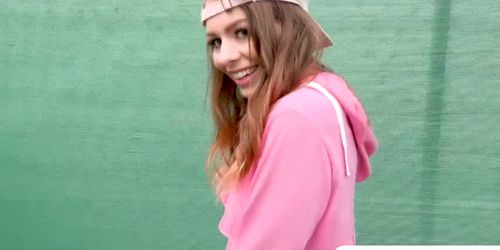 Hot babe Alex Blake gets cash from fucking a stranger (Alex Black)